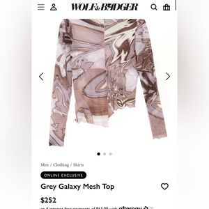 Paloma Lira mesh galaxy top